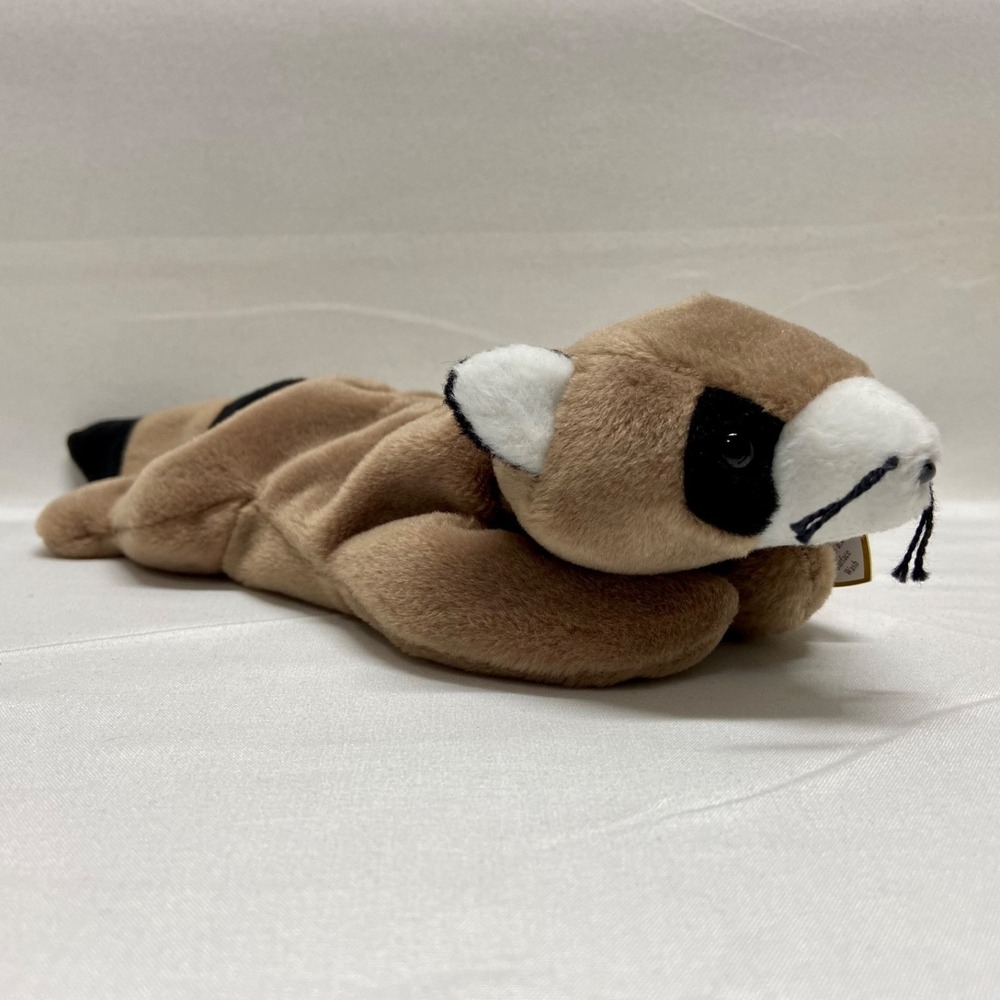 Vintage Ty Beanie Babies Ringo Baby Raccoon Retired 1995 Plush PVC Rare See Tags - Picture 3 of 16